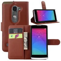 flip leather cover for lg leon 4g lte dual sim h340n h320 h324 c50 c40 4 5 back cover housing wallet case shellcardstand
