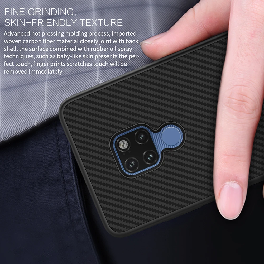 Чехол для huawei mate 20 mate 20 Pro Nillkin из синтетического волокна и карбонового полипропилена, пластиковая задняя крышка для huawei mate 20 Pro, чехол