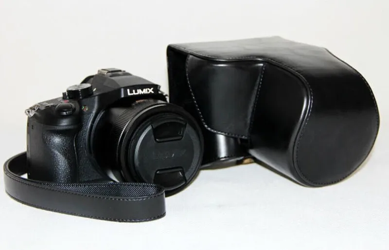 Чехол из искусственной кожи для камеры Panasonic Lumix FZ1000 чехол для камеры с плечевым ремнем