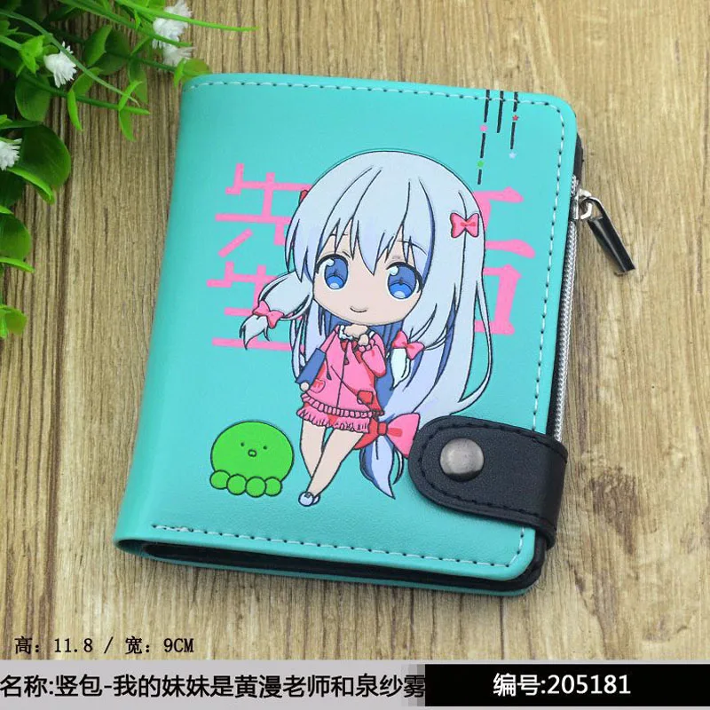 Izumi Sagiri короткий кошелек Eromanga Sensei аниме на молнии Кошелек для монет Masamune Izumi/Yamada Elf