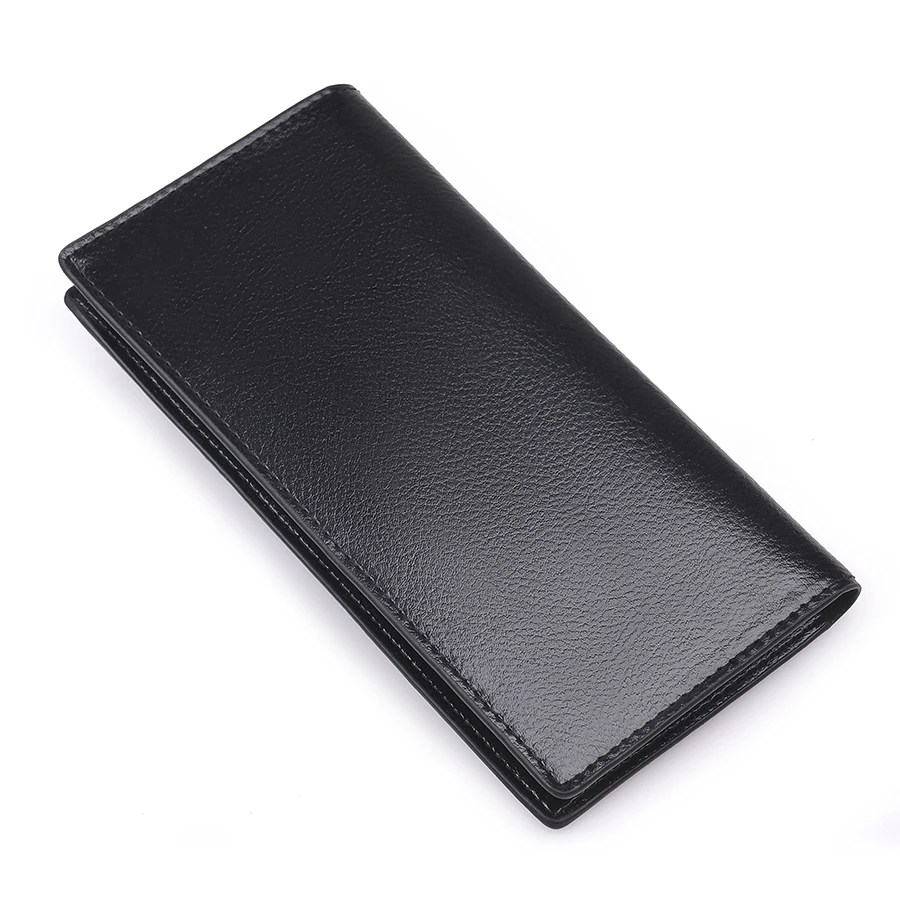 Мужской кожаный кошелек мужские кошельки деловой женский Длинный на молнии