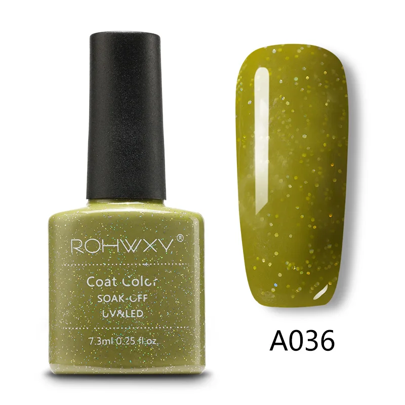 A036 ROHWXY УФ-гель для ногтей гель Топ замачиваемый гель лак Лаки лаки для ногтей Полупостоянный неоновый Lampara Uv Led Гель-краска для ногтей - Цвет: A036