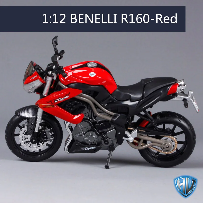 red motorcycle Maisto 1:12 benelli R160 красный мотоцикл литой масштаб 1/12 мотоцикл модель для сбора мотоцикл игрушки для поклонников автомобилей 31195 - Цвет: red motorcycle