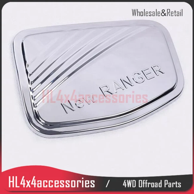 

For FORD RANGER T6 tank cover chrome fuel tank cap gas cover car styling for ranger T6 decoration Chromium Styling ranger parts