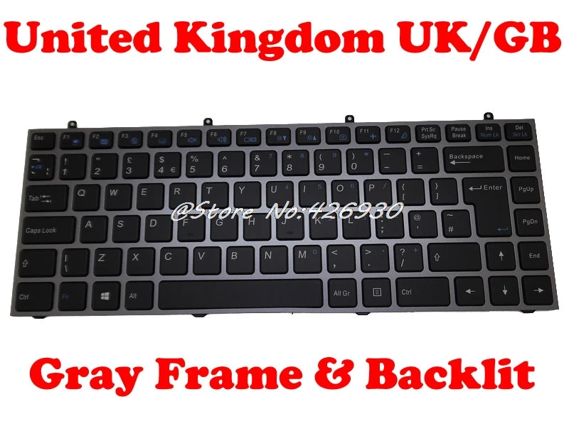 Клавиатура для ноутбука CLEVO W230SD W230SS W230ST Arabia AR/Sweden SW/Spain SP/Swiss