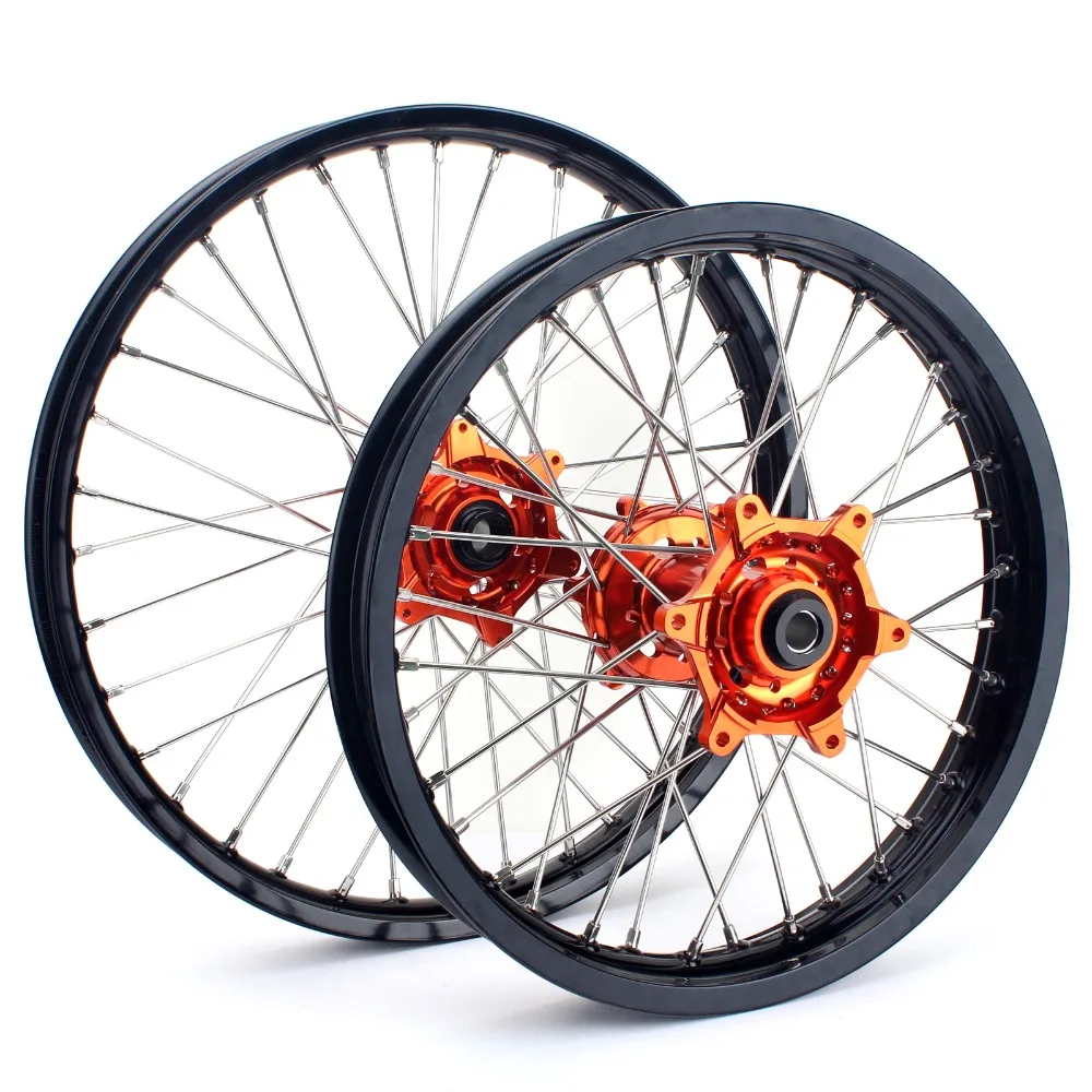 BIKINGBOY 21*1 6 18*2 15 MX Передние Задние колесные диски концентраторы для KTM SX F 250 350 450 150