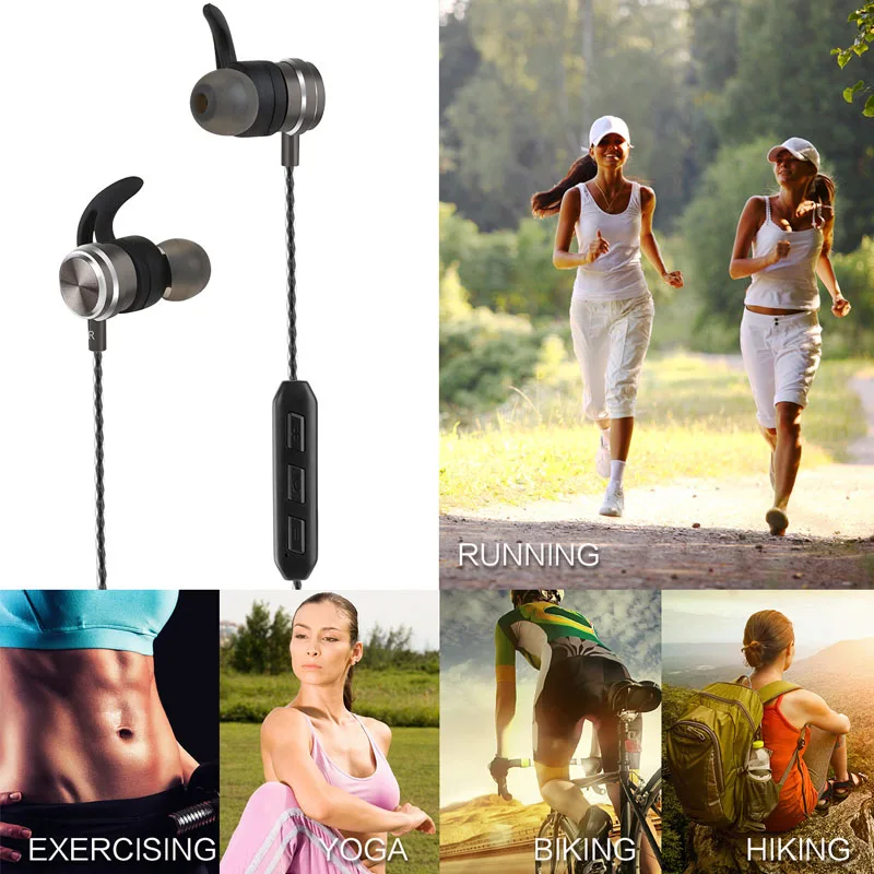 Магнитная LXD01 Беспроводной наушники стерео Спорт гарнитура Bluetooth Hi-Fi Fone де ouvido с