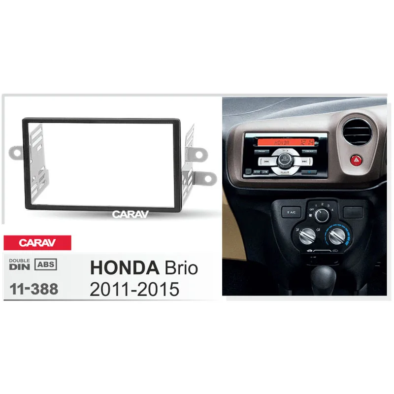1 Din радиоприемник для HONDA Brio 2011 2015 DVD стерео Панель Крепление CARAV 11 388|fascia| |