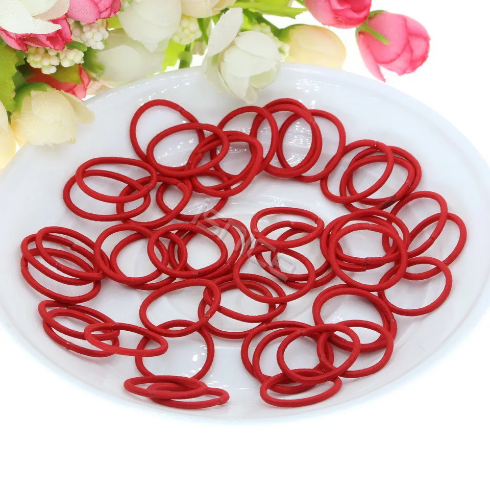 Isnice Girls 50pcs От 1 до 3 лет Dia 2 cm Girl Kids Fashion New Elastic Hair Bands Headwear Gum For Accessories|Аксессуары для