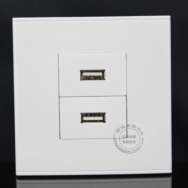 Настенная Лицевая панель 2 порта USB удлинитель данных настенная розетка |