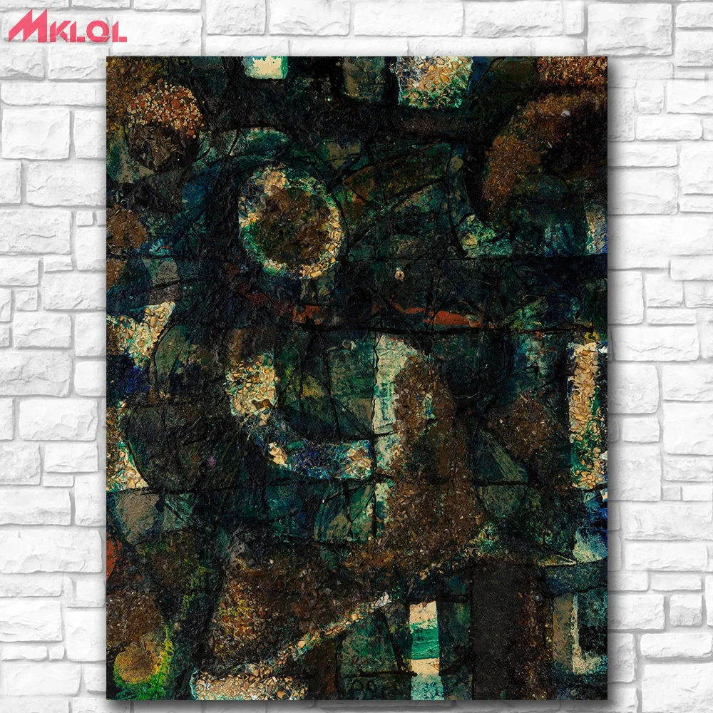 

Fashion Abstract Oil Painting Untitled, 1953 Painting Home Decor On Canvas Modern Wall Art Canvas Print Poster Canvas Painting