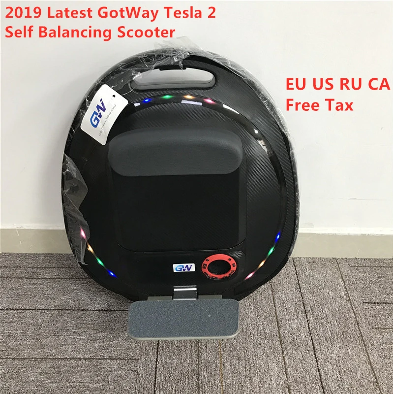 GotWay Tesla 2 самобалансирующийся скутер 2000 Вт Мотор 84 в 1020WH 1" шина 100 км пробег Одноколесный Электрический скейтборд
