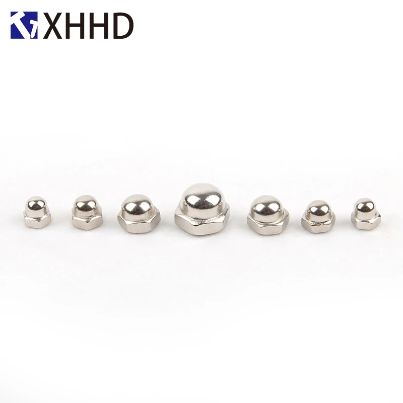 Шестигранная крышка гайка с метрической резьбой декоративная полукруг желудь 304