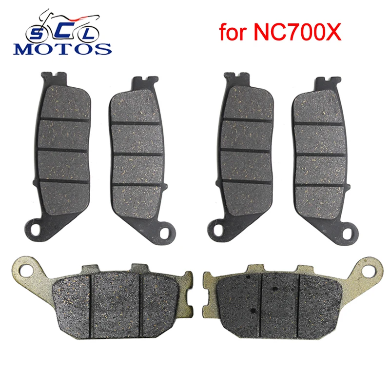 Sclmoto 3 пары для Honda NC700X 2012 2013 2014 2015 Комплект тормозных колодок передних и задних