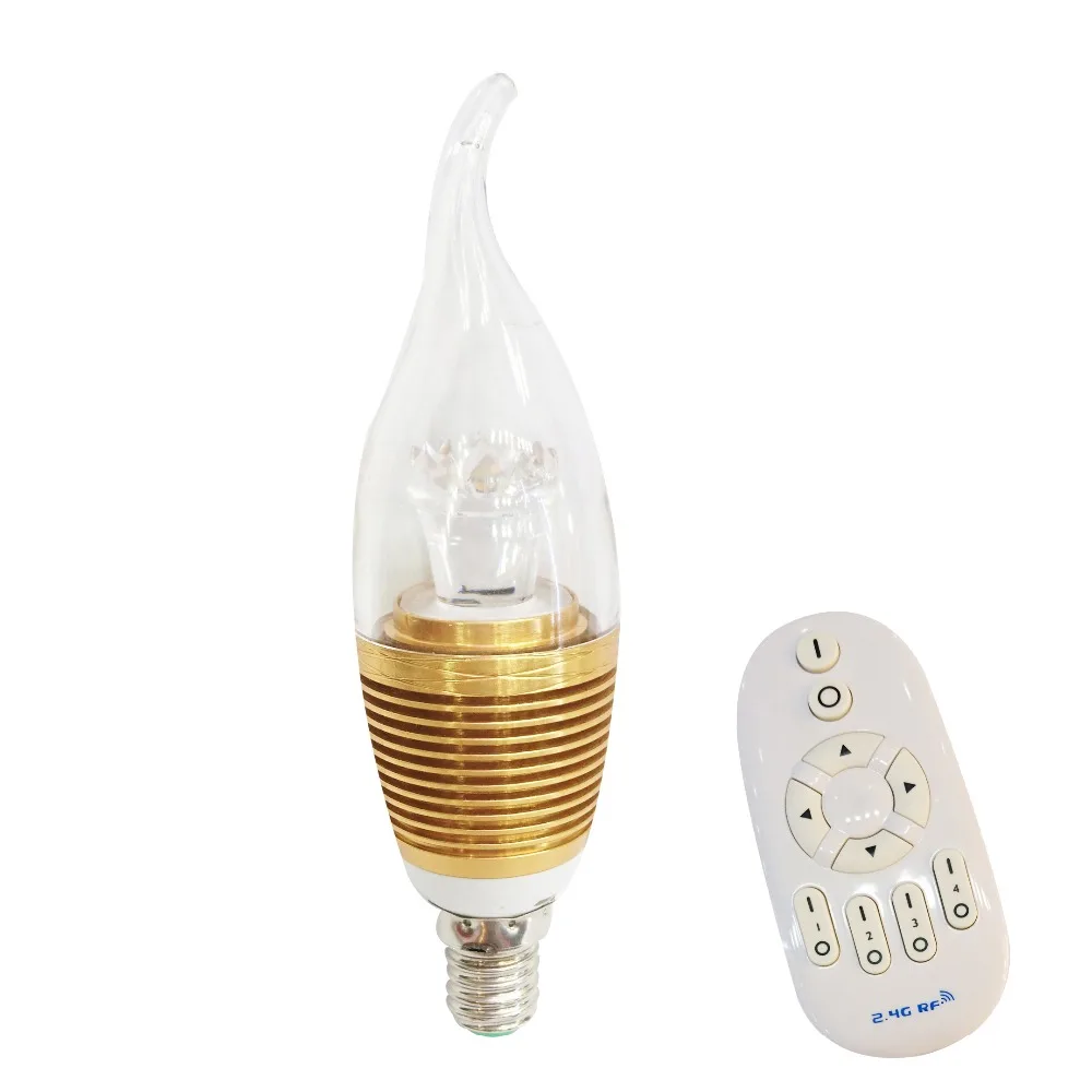 IPROLED New 3W CCT dimmable brightness adjustable led Candle light lamp work with RF remote or WIFI controller | Лампы и освещение