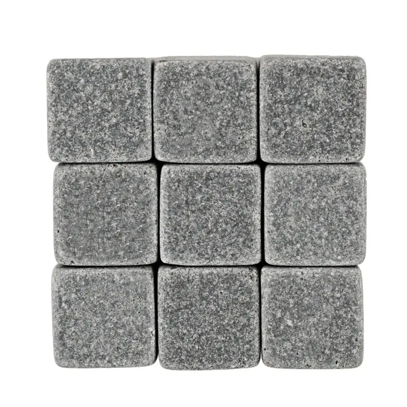 Whiskey Stones Reusable Ice Stone Chilling Rocks Cubes in Gift Box with Carrying Pouch Set of 9 for Bourbon | Дом и сад