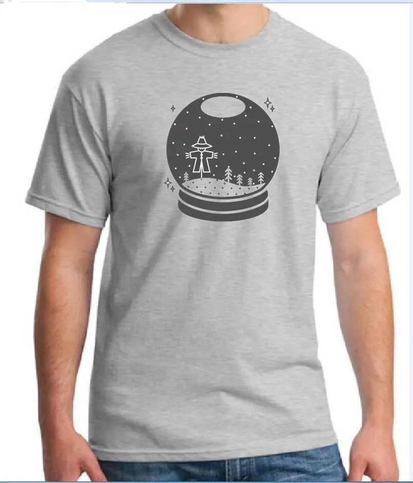 2018 Halloween In A Crystal Ball T Shirt Men Summer Short Sleeve Cotton Printed T-shirt Hipster Tops Novelty | Мужская одежда