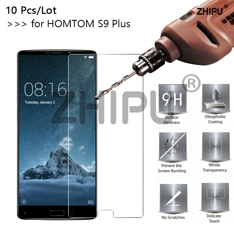 10 шт./лот 2.5D 9H Премиум Закаленное стекло для HOMTOM S9 Plus 5 99 дюймов Защитная пленка