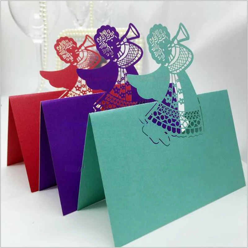 10 цветов 50 шт. фотография с изображением ангела|card birthday|wedding card messagewedding message |