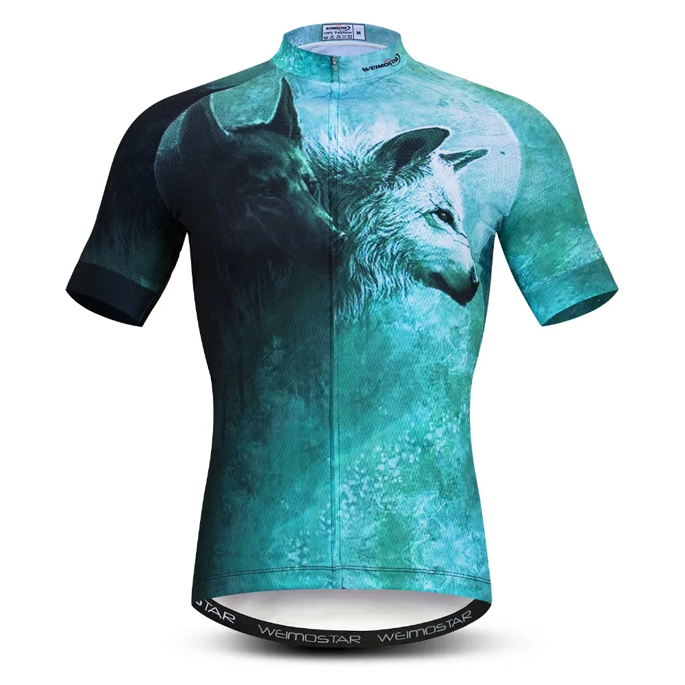 Велоспорт Джерси короткий рукав Ropa Ciclismo мужская летняя велосипедная одежда велосипедная рубашка велорубашка MTB Одежда Куртка 3D лев тигр Волк