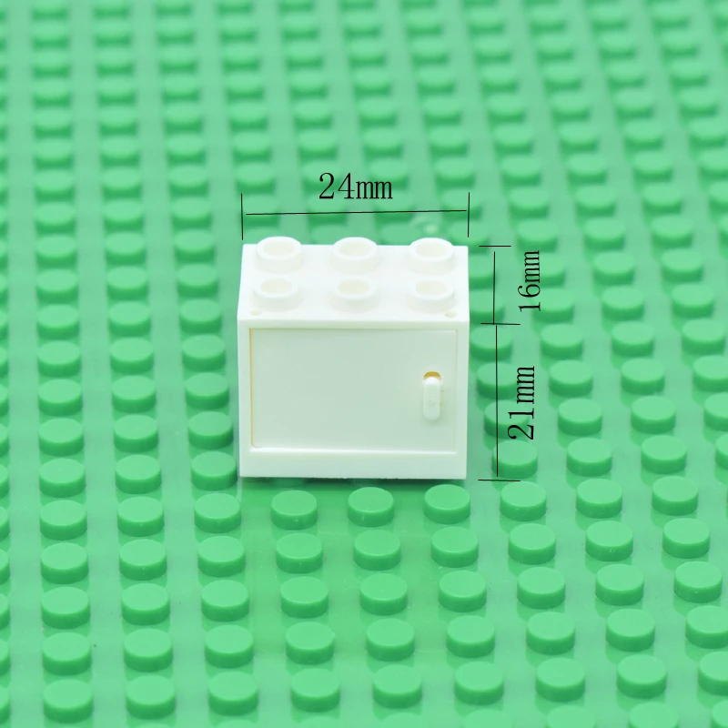 5 компл./лот кубики MOC контейнер шкаф 2x3x2 и ящик для хранения с учебными