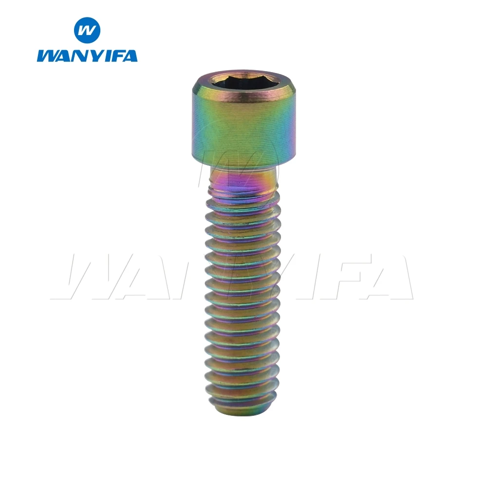 M4x15 Rainbow Wanyifa Винт С Титановым болтом M4x10 13,5 15 20 25 мм маленькая головка клеймо для велосипеда задний/передний переключатель H/L Регулировка - Цвет: M4x15 Rainbow