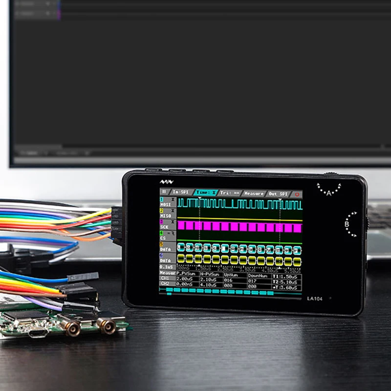 Мини DSO lcd 2," экран цифровой 4ch USB логический анализатор осциллограф 100 м Частота дискретизации памяти 8 м режим SPI, iec, PWM