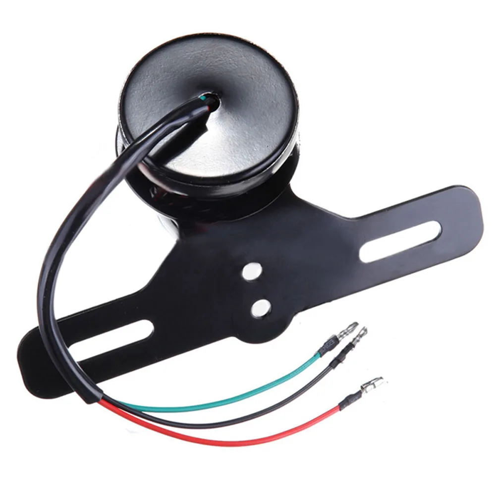 Новинка 1 шт. 12 В красная линза Тормозная лампа мотоцикла номерной знак задний