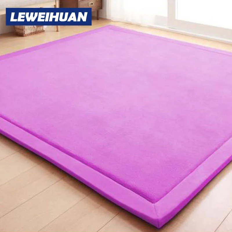 Thick Play Mats Coral Fleece Blanket Carpet Children Baby Crawling Tatami Mats Cushion Mattress For Bedroom Kids Christmas Gifts