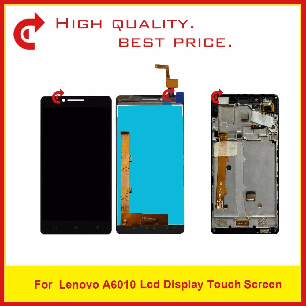 Высокое Качество 5 0 &quotдля lenovo A6010 ЖК дисплей с сенсорным экраном дигитайзер