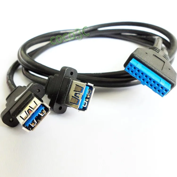 Мини PCI express Mini-pcie на 2 USB 3 0 порта адаптер + 19Pin USB3.0 заголовок спилтера кабель |