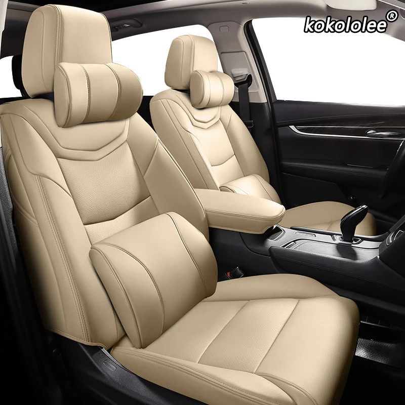 Кожаный чехол на автомобильное сиденье kokololee заказ для Volkswagen Passat Beetle Tuareg Tiguan Phaeton