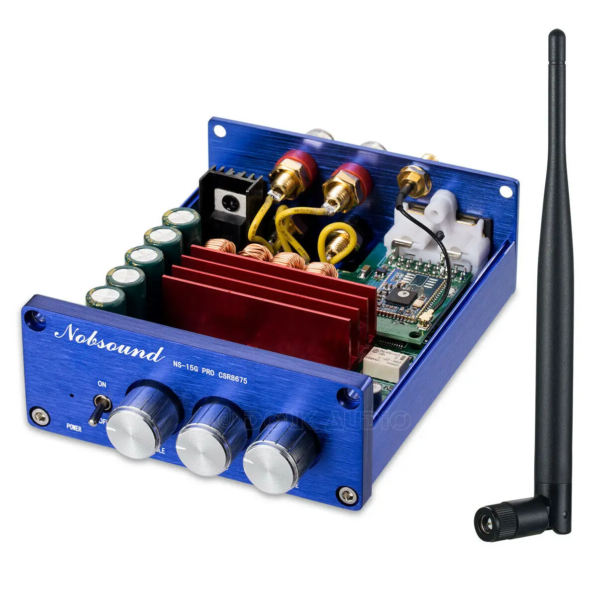 Nobsound CSR8675 Bluetooth 5,0 цифровой усилитель мощности аудио мини HiFi APTX-HD 100 Вт+ 100 Вт