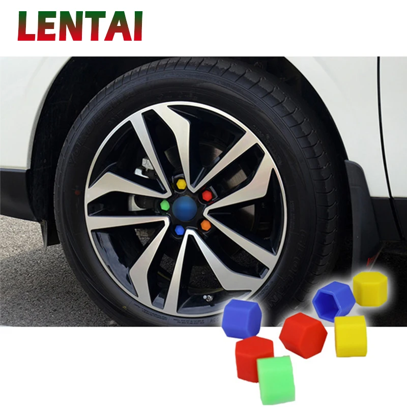 LENTAI 20 шт. автомобиль Силиконовое колесо концентратор с крышкой для винта Alfa Romeo