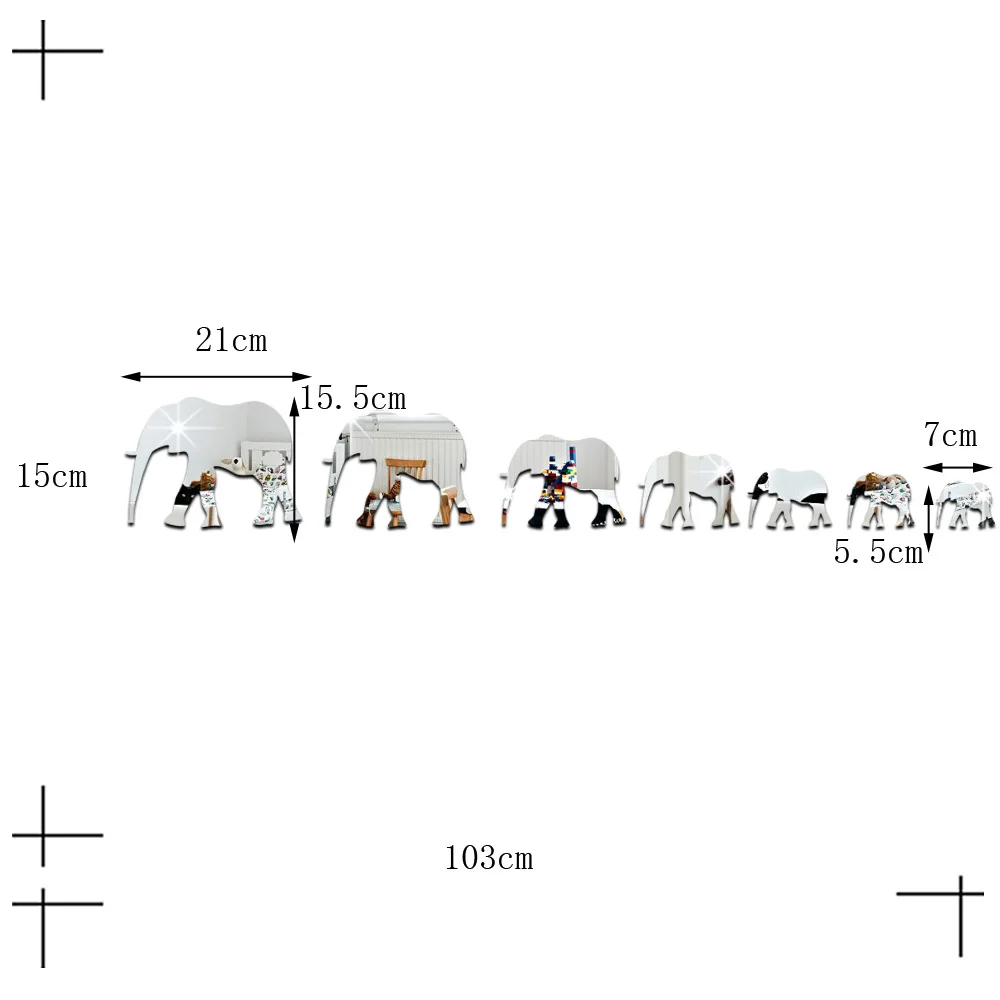 Настенные водонепроницаемые маслостойкие наклейки Funlife MS36107 стикеры со стразами