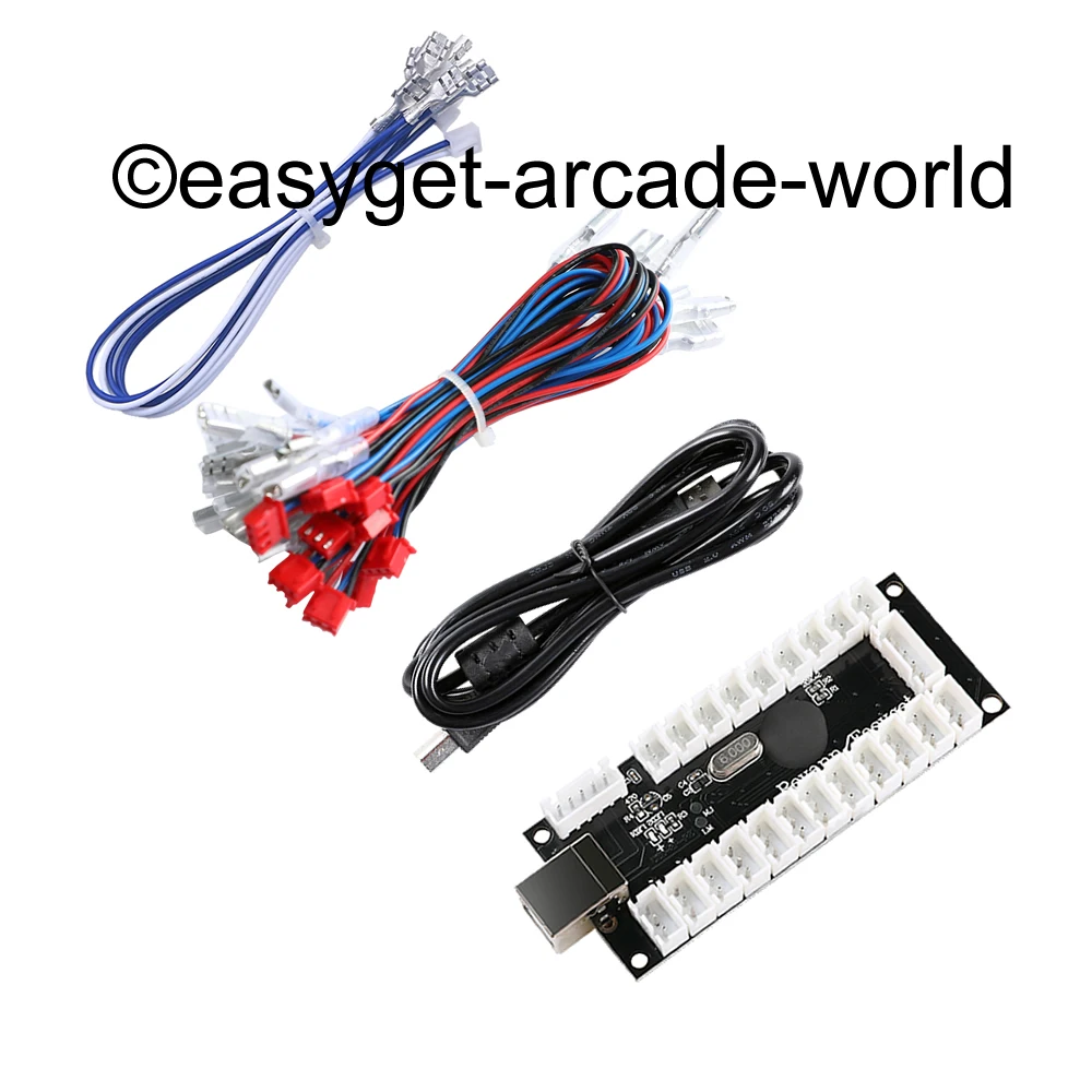 Аркадный Игровой Набор MAME для шкафа плата кодировщика USB-кабелей + 1 джойстик 10