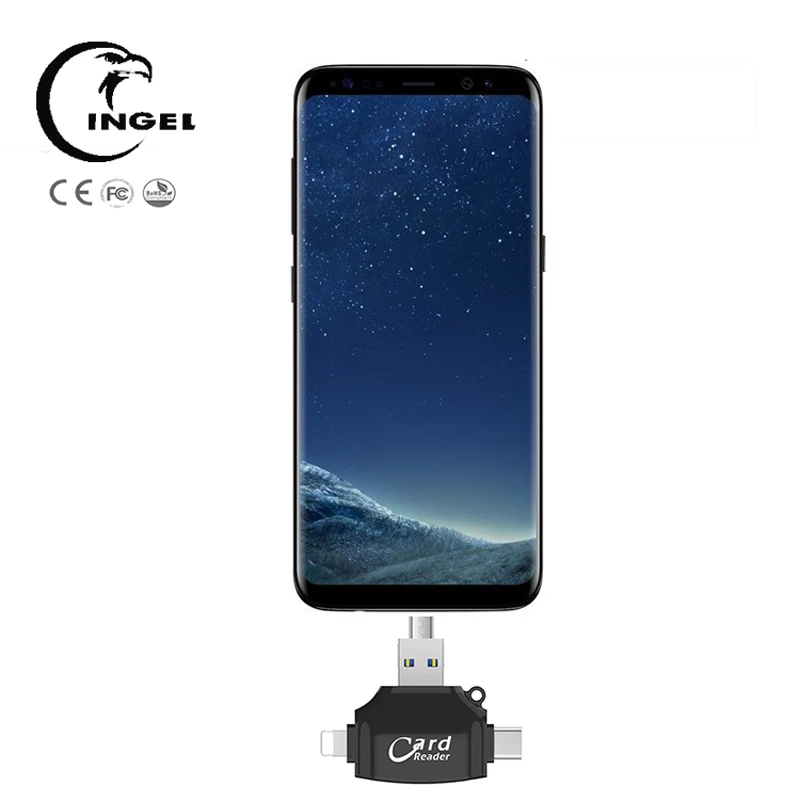 Ingelon SD Card Reader Microsd SDXC/SDHC sd usb c MMC idragon Adapter TF Memory Dropshipping for ios iphone & Android Cardreader |