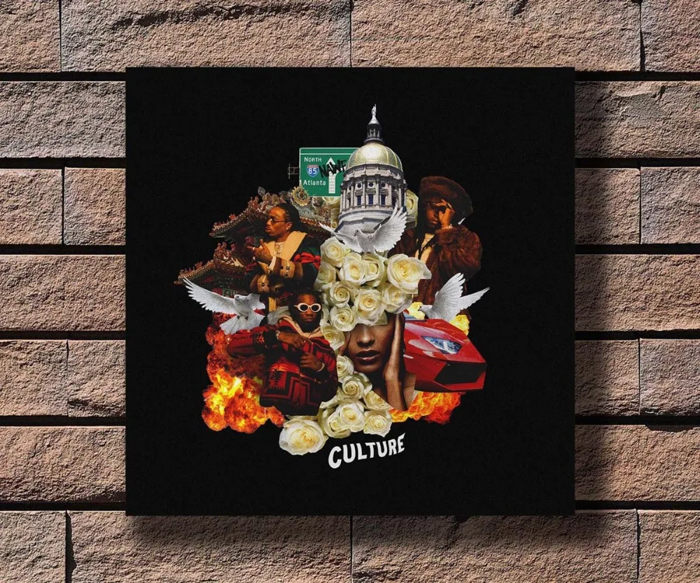 Альбом Y526 Migos Culture музыка на заказ рэп звезды хип хоп горячая фотография украшение