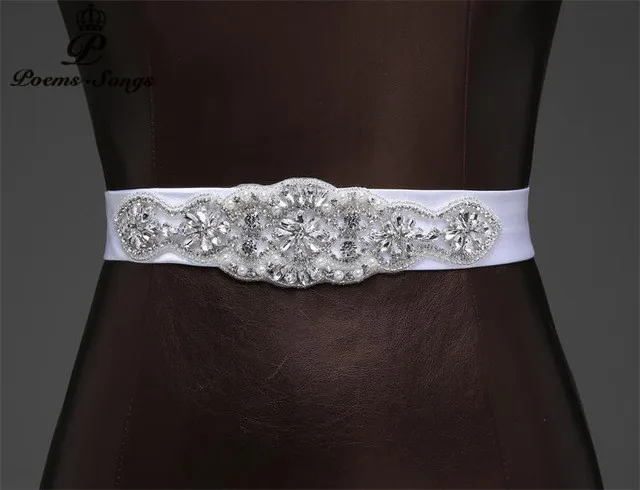 Длинный ремень для платья и аксессуары. Белый слоновая кость красный ткань