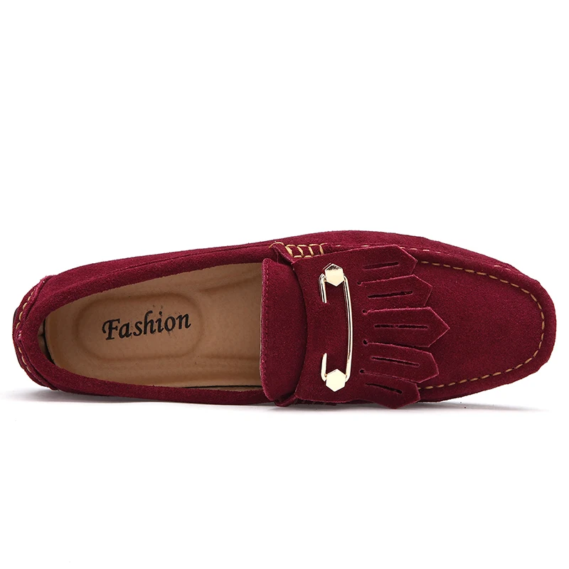 

Fringe Suede Men Loafers Driving Gommino Moccasins Men Shoes Casual Slip On