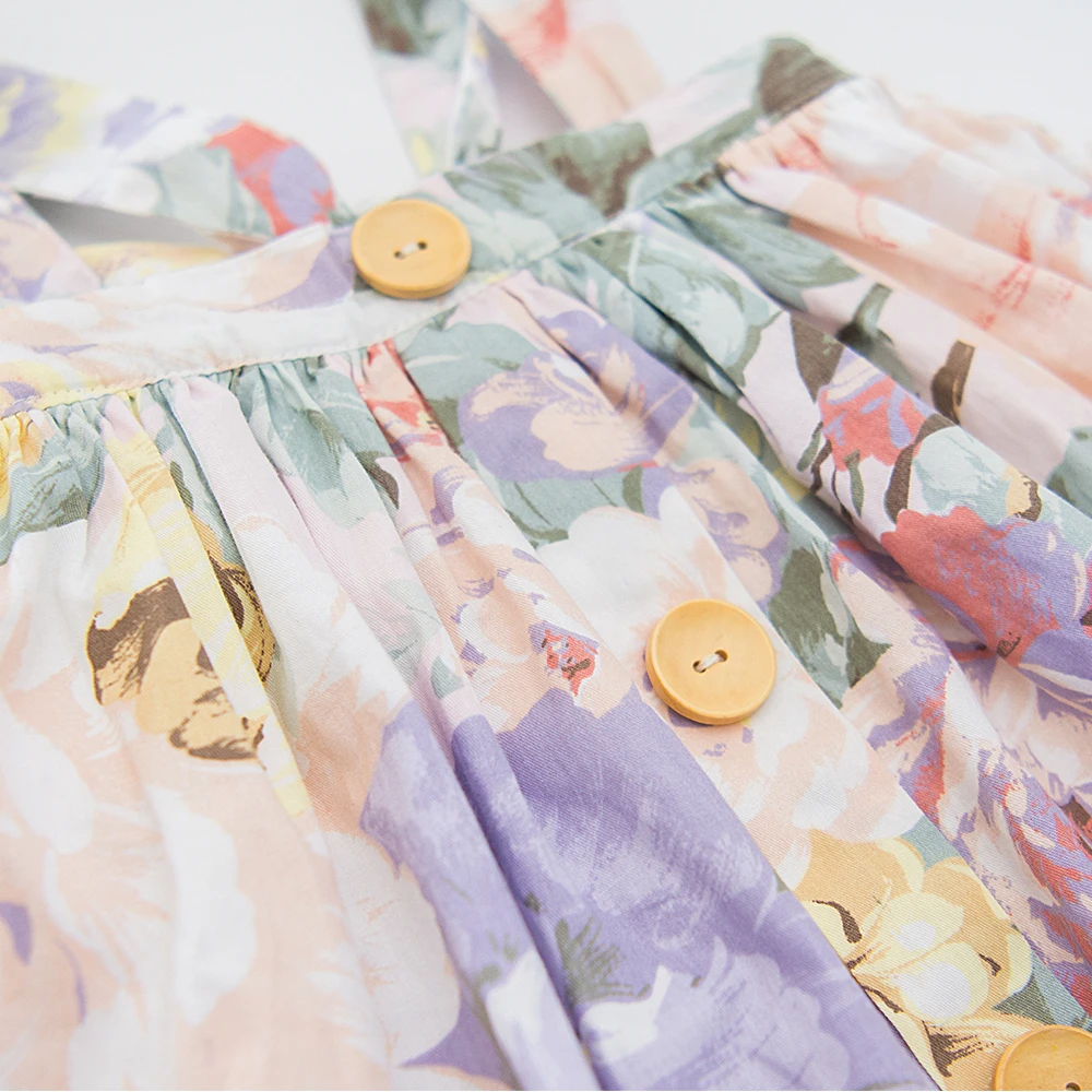 ShiJ floral button 3in1 pinny baby girl dress | Детская одежда и обувь