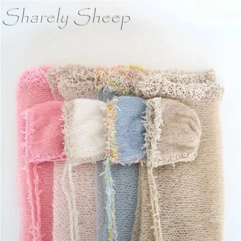 Мохеровая растягивающаяся обертка реквизит для фотосессии новорожденных