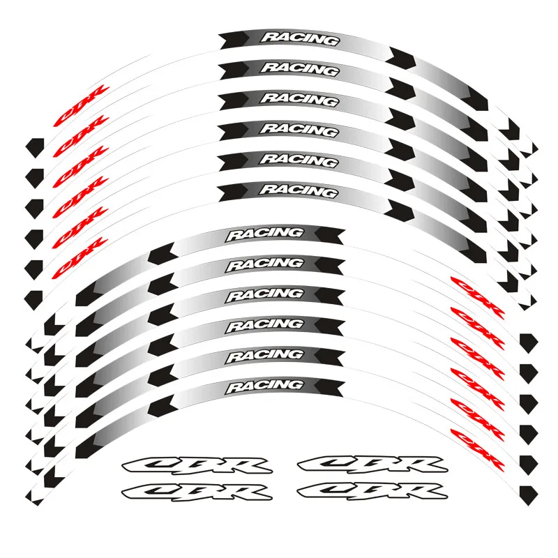 Высококачественная наклейка на колесо мотоцикла Светоотражающая велосипед