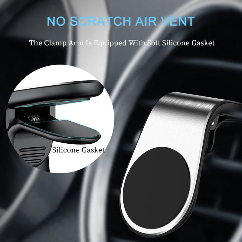magnetic car holder for phone in car air vent clip mount magnet mobile phone holder gps stand for iphone 11 pro xs max 7 samsung free global shipping