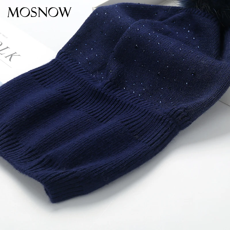 Шерстяная Круглая Шапочка для женщин 2019 Новая повседневная шапка Помпон из меха