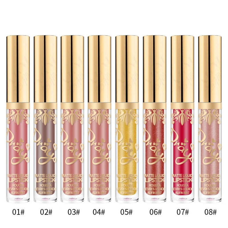 Увлажняющий матовый блеск для губ жидкая помада макияжа блестящий с длительным