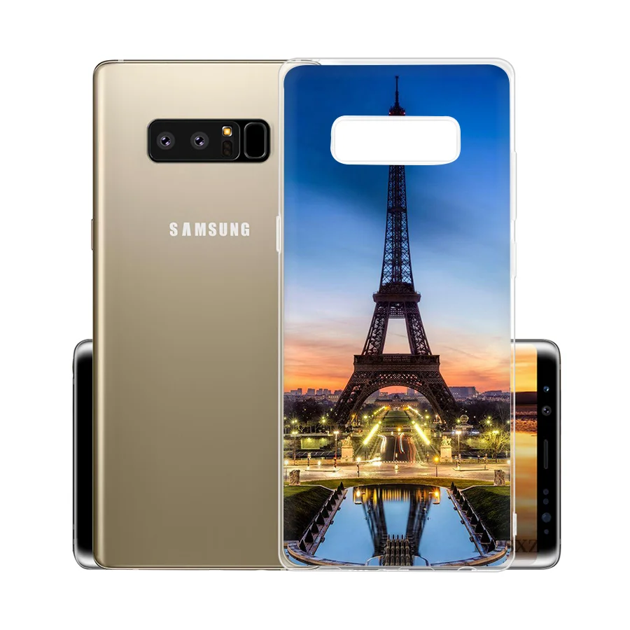Чехол для телефона с Эйфелевой башней Samsung Galaxy S3 S4 S5 S6 S7 Edge S8 S9 Plus Note 8