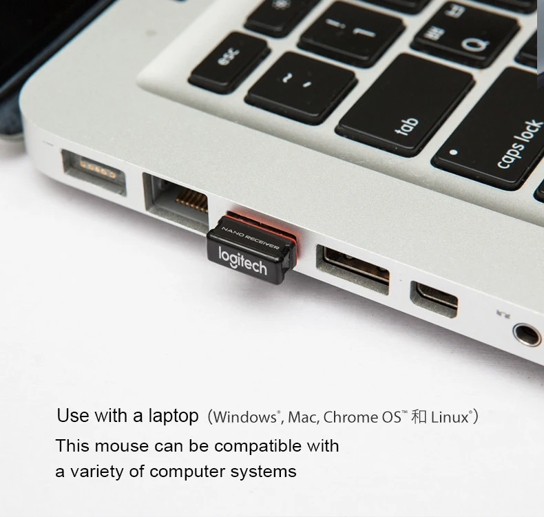 Беспроводная игровая мышь logitech M325, ПК геймер, настоящая оптическая 1000 точек/дюйм, отслеживание, унифицирующий нано приемник, компьютерная мышь