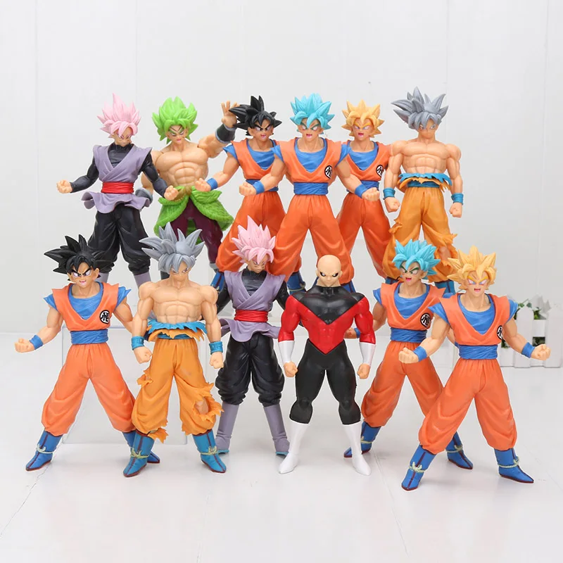 18 см 6 шт./компл. аниме Dragon Ball Z Супер Саян ультра инстинкт Сон Гоку Broly Broli Jiren ПВХ экшен-фигурка модель игрушки для подарка