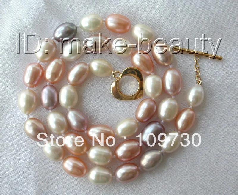 Ожерелье с пресноводным культивированным жемчугом 11 мм|free jewelry|freshwater cultured